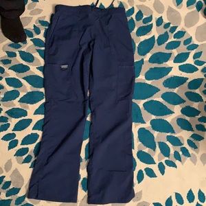 Navy scrub pants Cherokee with lots of pockets